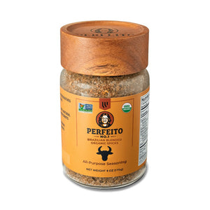 All-Purpose Rustic Farm Jar - Artisan Brazilian Beef Seasoning, Organic & Gourmet, with Fresh Garlic -6oz - Perfeito Foods