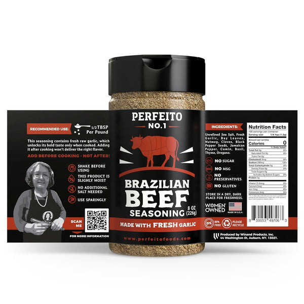 Beef Seasoning, 8 oz - Perfeito Foods