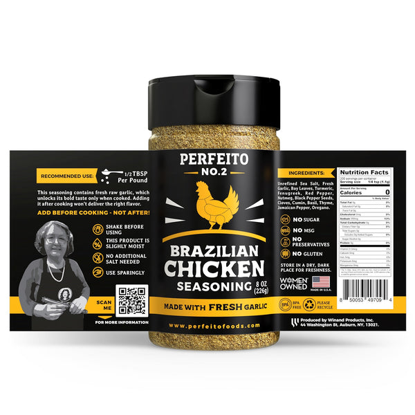 Chicken Seasoning, 8 oz - Perfeito Foods