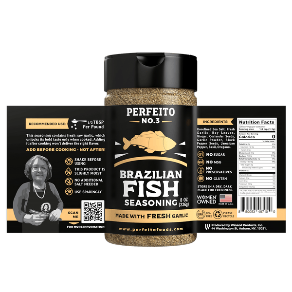 Fish Seasoning, 8 oz - Perfeito Foods