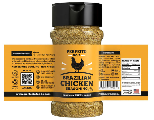 PERFEITO NO.2 Chicken Seasoning, 4 oz - Perfeito Foods