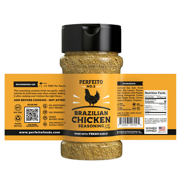 PERFEITO NO.2 Chicken Seasoning, 4 oz - Perfeito Foods