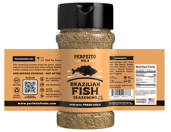 PERFEITO NO.3 Seafood Seasoning, 4 oz - Perfeito Foods