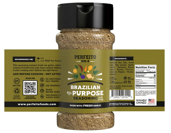 PERFEITO NO.5 All - Purpose Seasoning, 4 oz - Perfeito Foods