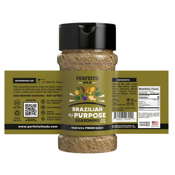 PERFEITO NO.5 All - Purpose Seasoning, 4 oz - Perfeito Foods