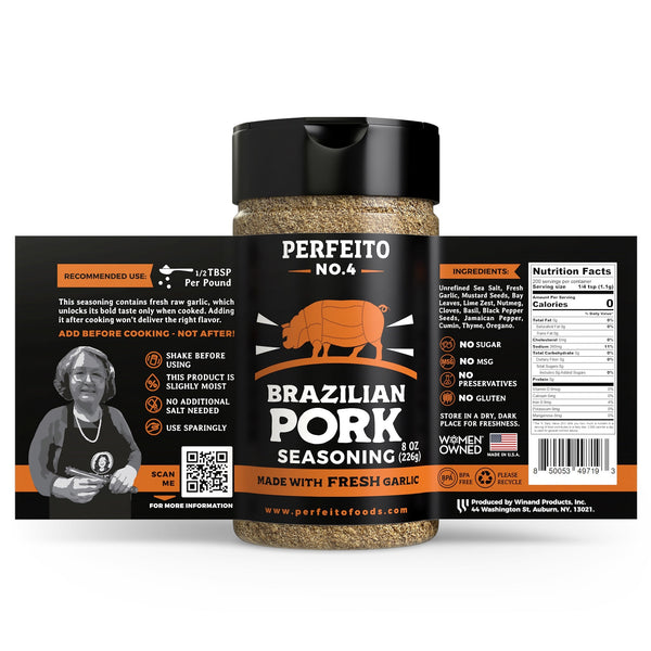 Pork Seasoning, 8 oz - Perfeito Foods