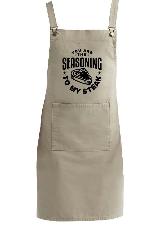 Artisan Chef's Apron - 'You are the Seasoning to my Steak' - Perfeito Foods