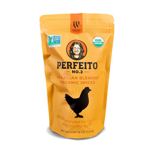 Family Edition - Organic Brazilian Spice Blend for Poultry, Gourmet with Fresh Garlic - 12 oz - Perfeito Foods