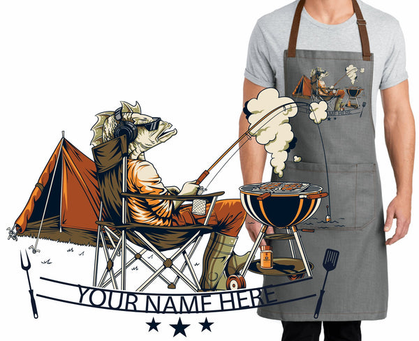 Personalized Angler's Apron - Durable, Stylish, and Customizable for Fishing Enthusiasts - Perfeito Foods